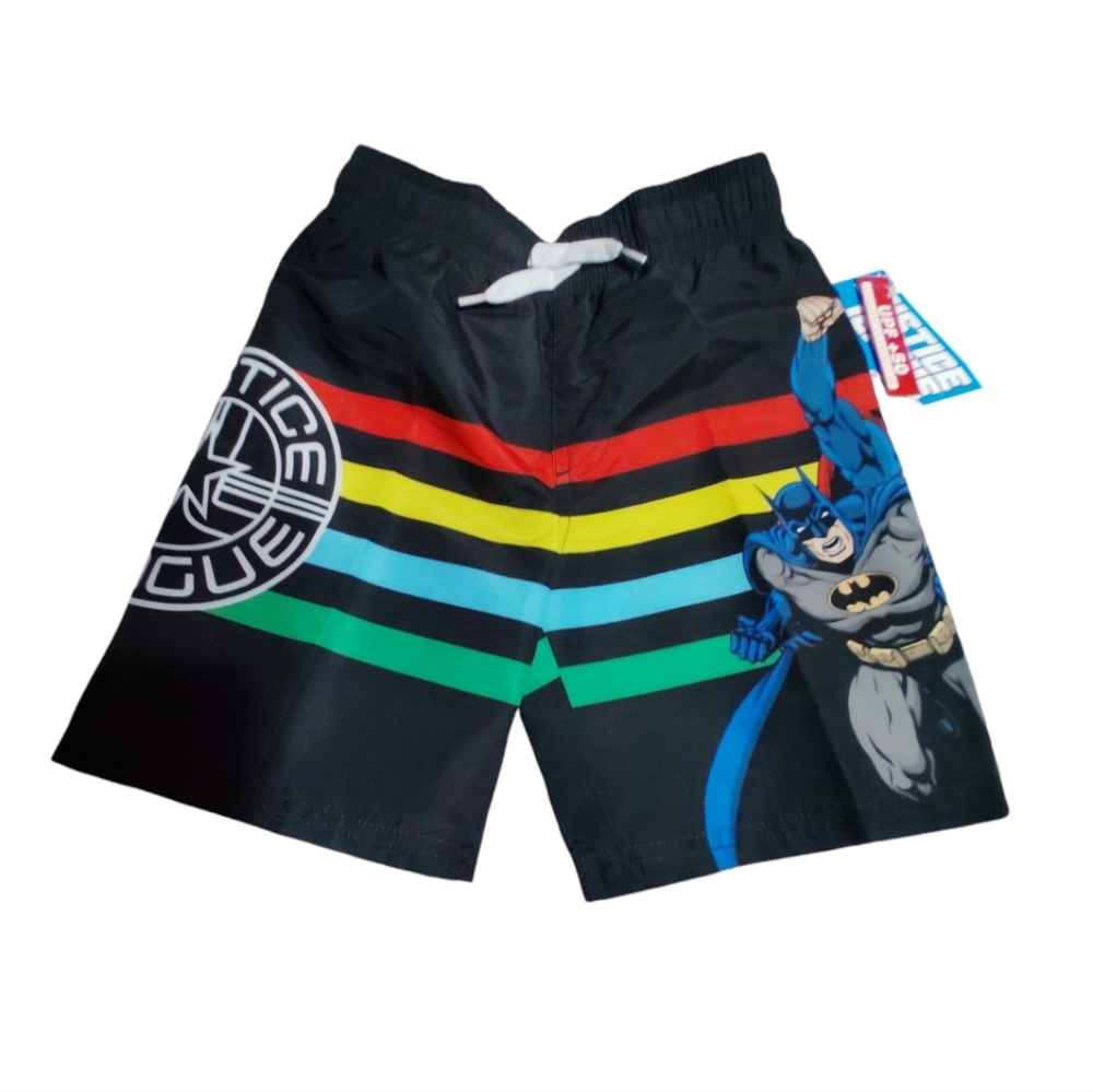 NWT Justice League Superman Batman swim trunk